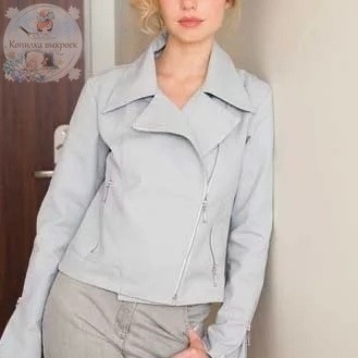 Выкройка лёгкая женская куртка косуха размеры 38,42 и 46 (евро)
